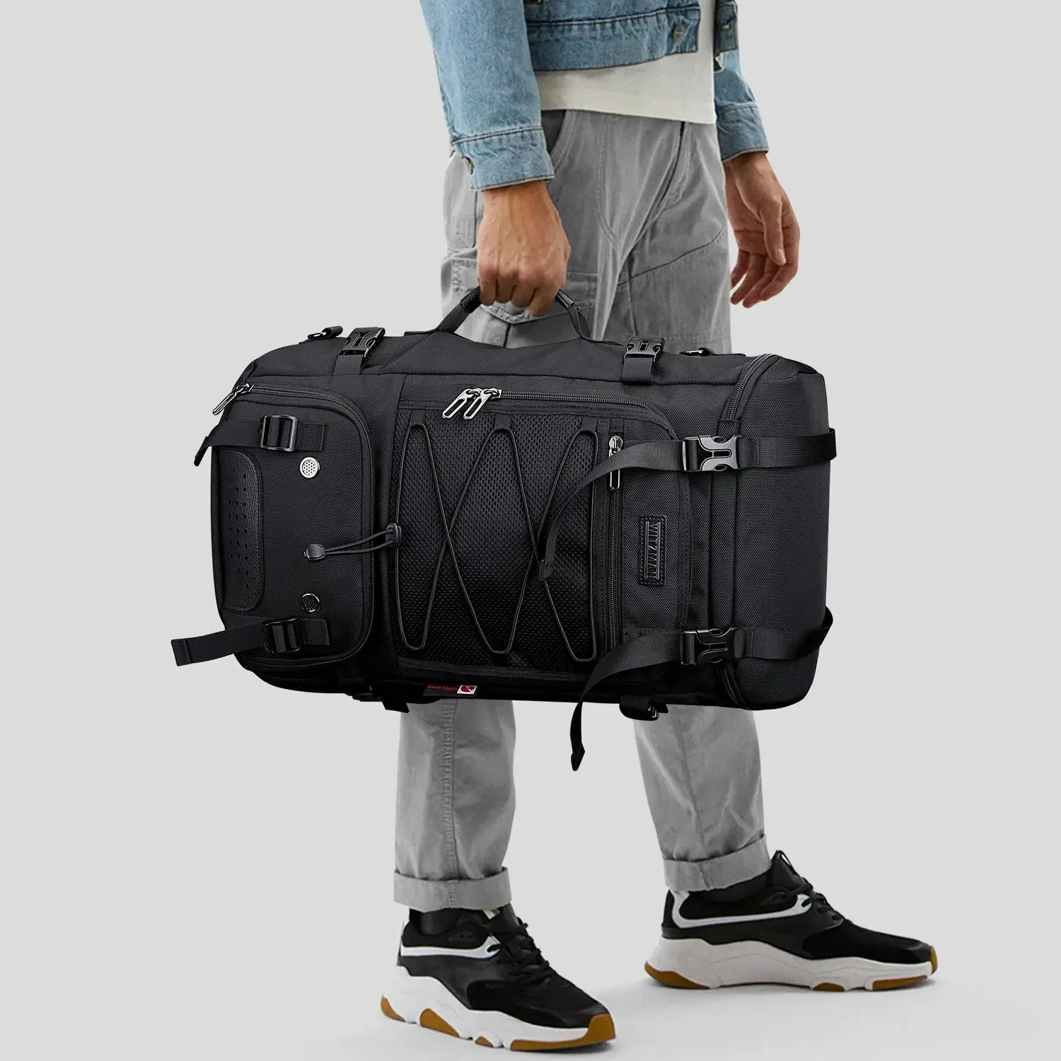 Convertible travel backpack duffel shoulder bag for men tote bag