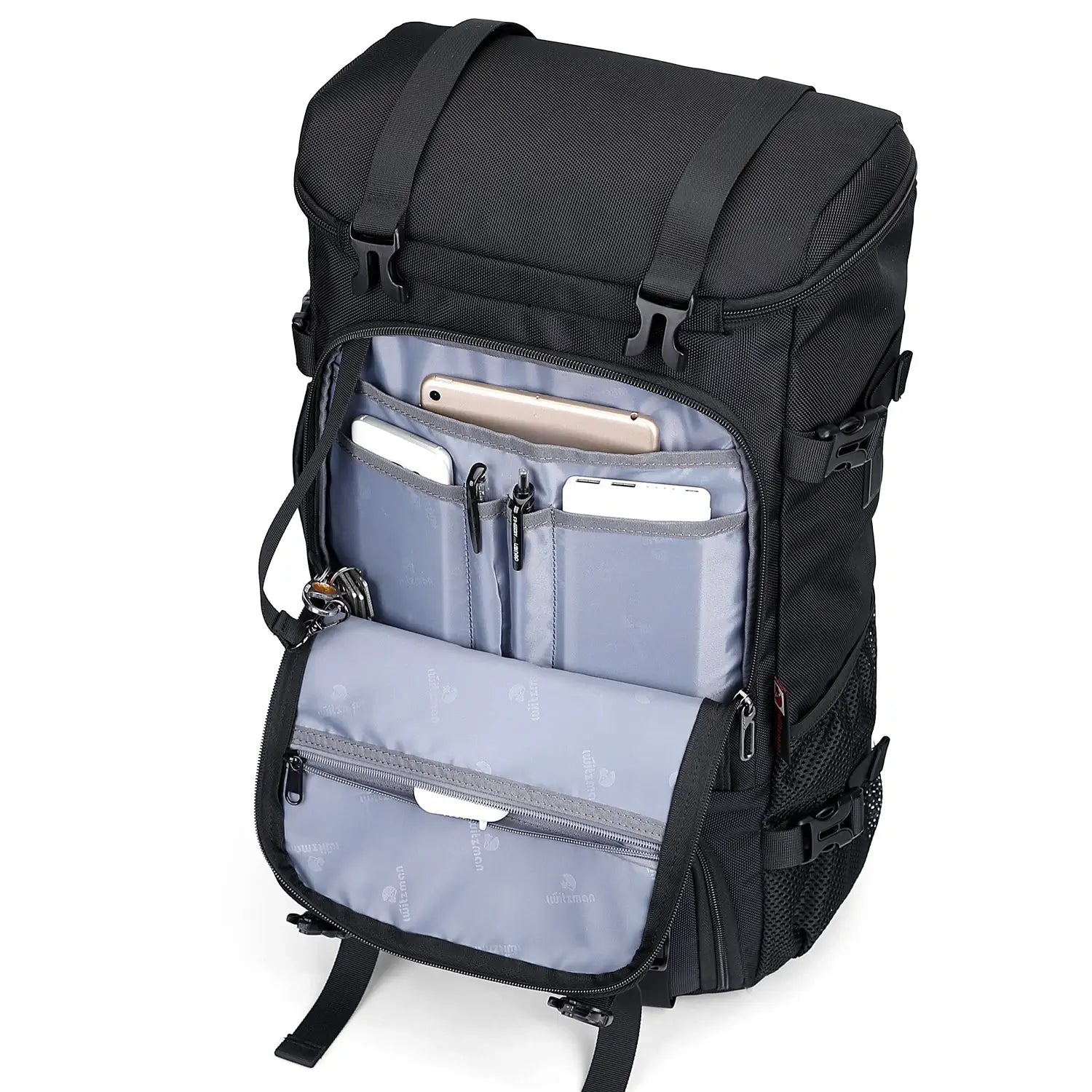 Large men’s travel backpack with 16 inch laptop compartment