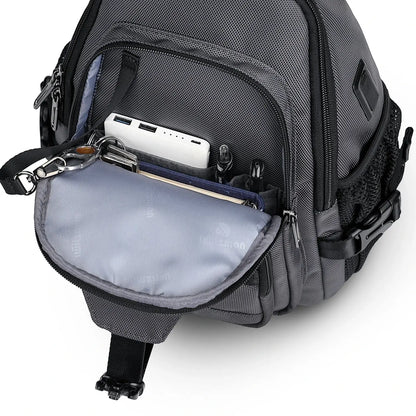 Casual Nylon Chest Bag Triangular Crossbody Sling Bags For Men B735