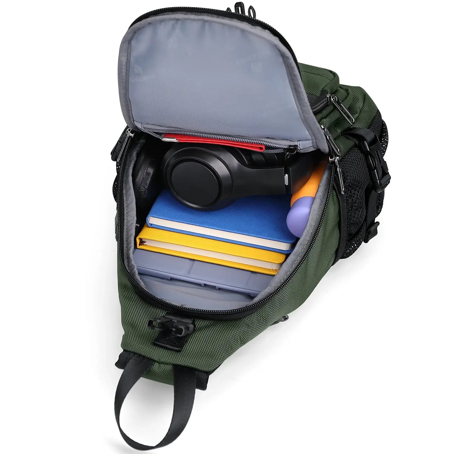 Casual Nylon Chest Bag Triangular Crossbody Sling Bags For Men B735