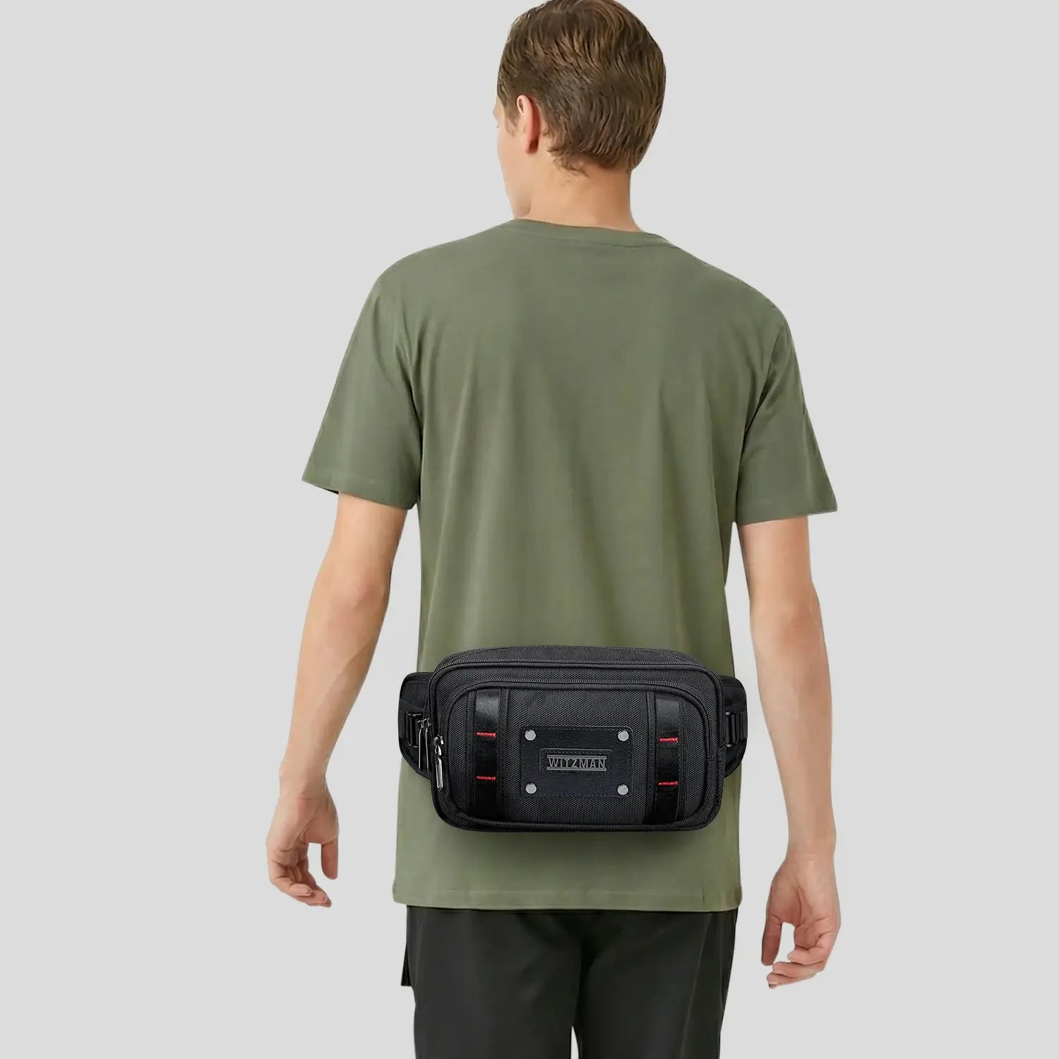 Men’s Nylon Fanny Pack Cycling Waist Bag B732