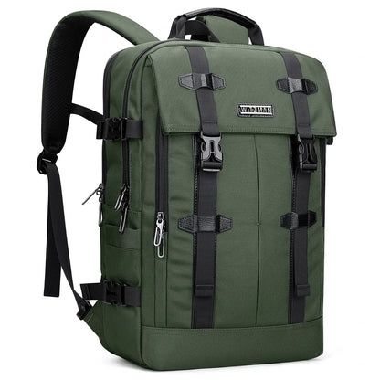 WITZMAN army green nylon travel backpack for men b716
